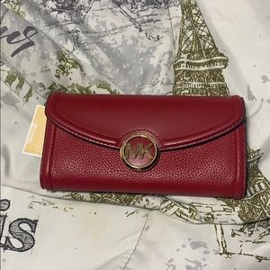 Micheal Kors Red Leather wallet